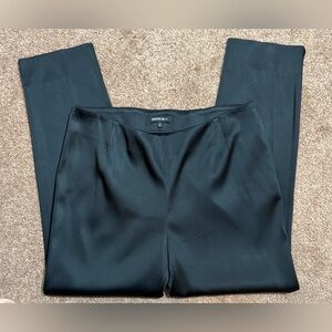 EUC Lafayette 148 NY Women's Black Dress Pants Stanton Sateen Impeccable Quality